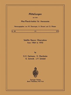 Satellite Beacons Observations from 1964 to 1970 (eBook, PDF) - Hartmann, G. K.; Oberländer, K.; Schmidt, G.; Schödel, J. P.