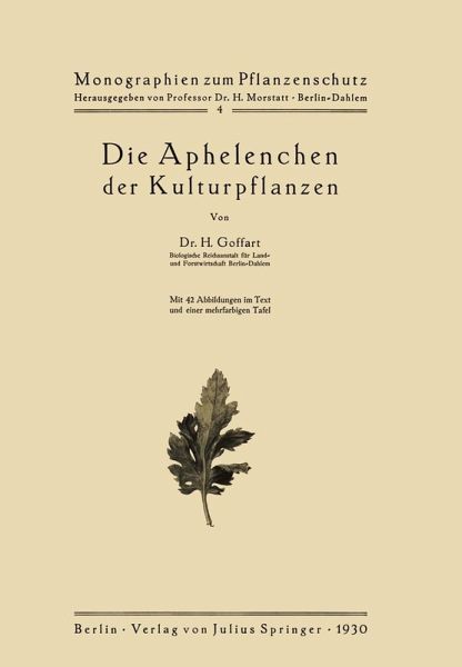 Die Aphelenchen der Kulturpflanzen (eBook, PDF) Die Aphelenchen der Kulturpflanzen (eBook, PDF)