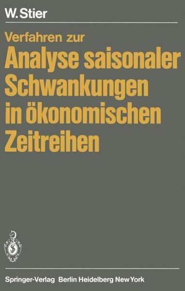 Verfahren zur Analyse saisonaler Schwankungen in ökonomischen Zeitreihen (eBook, PDF)