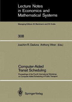Computer-Aided Transit Scheduling (eBook, PDF)