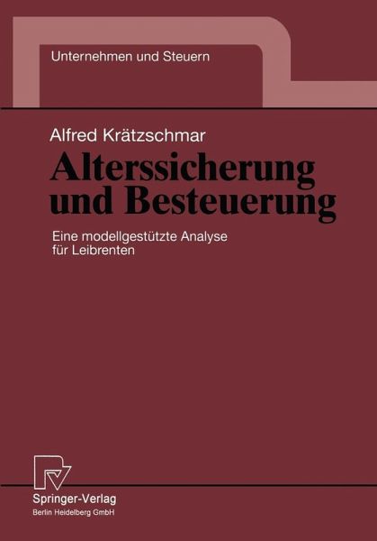 Alterssicherung und Besteuerung (eBook, PDF)