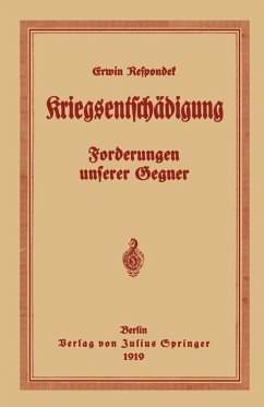 Cover Kriegsentschädigung (eBook, PDF)