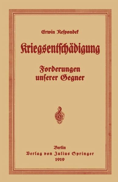 Kriegsentschädigung (eBook, PDF) Kriegsentschädigung (eBook, PDF)