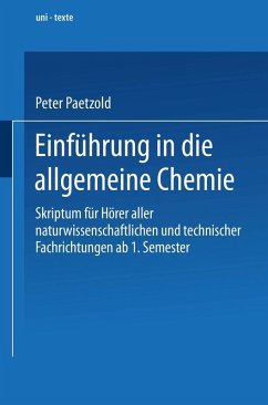 Einführung in die allgemeine Chemie (eBook, PDF) - Paetzold, Peter