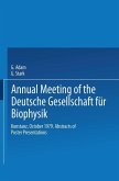 Annual Meeting of the Deutsche Gesellschaft für Biophysik (eBook, PDF)