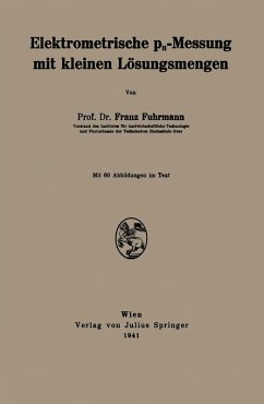 Elektrometrische pH-Messung mit kleinen Lösungsmengen (eBook, PDF) - Fuhrmann, Franz