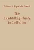 Über Dienststellengliederung im Grossbetriebe (eBook, PDF)