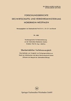 Überbetrieblicher Verfahrensvergleich (eBook, PDF) - Mathieu, J.