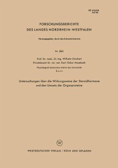 Cover Unterschungen über die Wirkungsweise der Steroidhormone und den Umsatz der Organproteine (eBook, PDF)