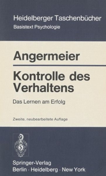 Kontrolle des Verhaltens (eBook, PDF) Kontrolle des Verhaltens (eBook, PDF)
