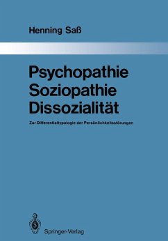 Psychopathie - Soziopathie - Dissozialität (eBook, PDF) - Saß, Henning