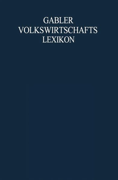 Gabler Volkswirtschafts Lexikon (eBook, PDF)