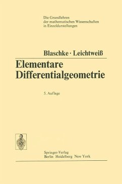 Elementare Differentialgeometrie (eBook, PDF) - Blaschke, Wilhelm; Leichtweiß, Kurt