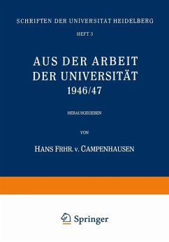 Aus der Arbeit der Universität 1946/47 (eBook, PDF)