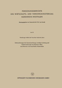 Cover Untersuchungen des Zusammenhangs zwischen Leistung und Kohlenverbrauch von Kammer-Öfen zum Brennen von feuerfesten Materialien (eBook, PDF)