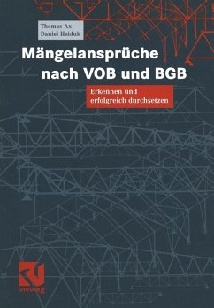Mängelansprüche nach VOB und BGB (eBook, PDF) - Ax, Thomas; Heiduk, Daniel