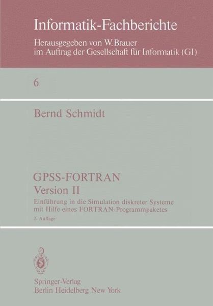 GPSS-FORTRAN, Version II (eBook, PDF) GPSS-FORTRAN, Version II (eBook, PDF)