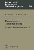 Computer-Aided Transit Scheduling (eBook, PDF)