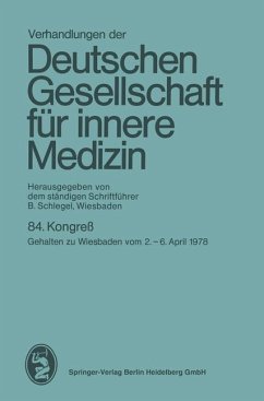 Verhandlungen der Deutschen Gesellschaft für innere Medizin (eBook, PDF) - Schlegel, B.