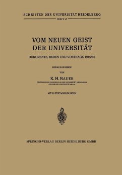 Vom Neuen Geist der Universität (eBook, PDF)