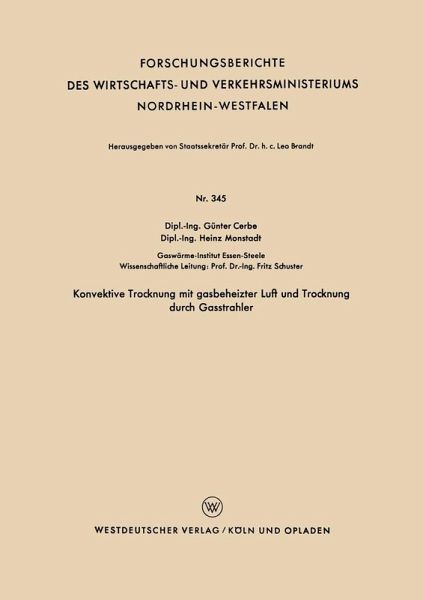 Konvektive Trocknung mit gasbeheizter Luft und Trocknung durch Gasstrahler (eBook, PDF)