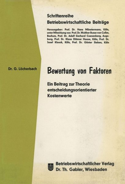 Bewertung von Faktoren (eBook, PDF) Bewertung von Faktoren (eBook, PDF)