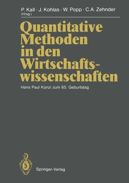 Quantitative Methoden in den Wirtschaftswissenschaften (eBook, PDF) Quantitative Methoden in den Wirtschaftswissenschaften (eBook, PDF)