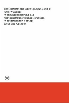 Wohnungssanierung als wirtschaftspolitisches Problem (eBook, PDF) - Wullkopf, Uwe