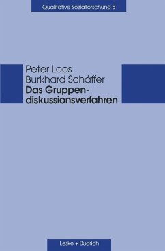 Das Gruppendiskussionsverfahren (eBook, PDF) - Loos, Peter; Schäffer, Burkhard