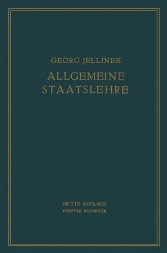 Allgemeine Staatslehre (eBook, PDF) - Jellinek, Georg; Jellinek, Walter