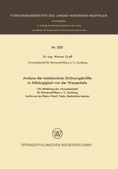 Cover Analyse der instationären Strömungskräfte in Abhängigkeit von der Wassertiefe (eBook, PDF)