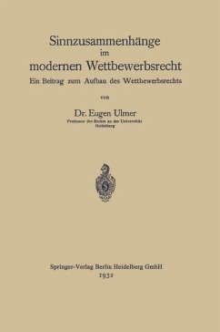 Cover Sinnzusammenhänge im modernen Wettbewerbsrecht (eBook, PDF)