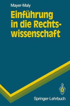 Einführung in die Rechtswissenschaft (eBook, PDF) - Mayer-Maly, Theo