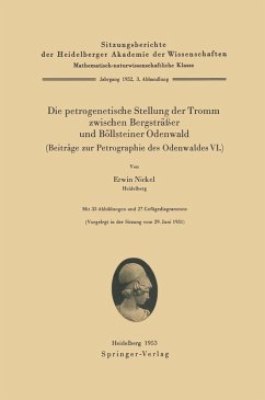 Cover Die petrogenetische Stellung der Tromm zwischen Bergsträßer und Böllsteiner Odenwald (Beiträge zur Petrographie des Odenwaldes VI.) (eBook, PDF)