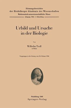 Urbild und Ursache in der Biologie (eBook, PDF) - Troll, W.