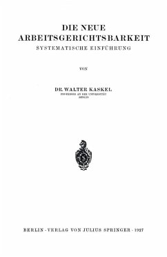 Cover Die Neue Arbeitsgerichtsbarkeit (eBook, PDF)