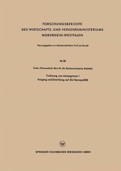 Trocknung von Leinengarnen I (eBook, PDF) - Techn. -Wissenschaftl. Büro die Bastfaserindustrie