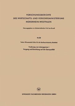 Cover Trocknung von Leinengarnen I (eBook, PDF)
