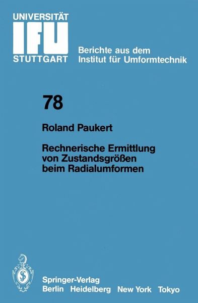 Rechnerische Ermittlung von Zustandsgrößen beim Radialumformen (eBook, PDF)