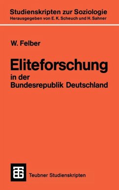 Eliteforschung in der Bundesrepublik Deutschland (eBook, PDF)