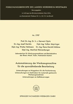 Cover Automatisierung der Werkzeugmaschine für die spanabhebende Bearbeitung (eBook, PDF)