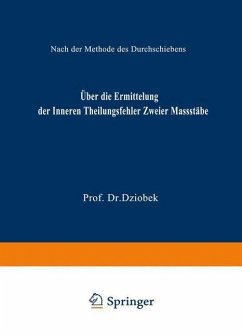 Cover Über die Ermittelung der Inneren Theilungsfehler Zweier Massstäbe (eBook, PDF)