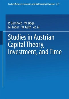 Cover Studies in Austrian Capital Theory, Investment, and Time (eBook, PDF)