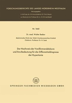 Cover Der Nachweis der Vanillinmandelsäure und ihre Bedeutung für die Differentialdiagnose der Hypertonie (eBook, PDF)