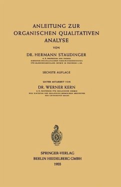 Cover Anleitung zur organischen qualitativen Analyse (eBook, PDF)