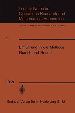 Einführung in die Methode Branch and Bound (eBook, PDF) - Weinberg, Franz
