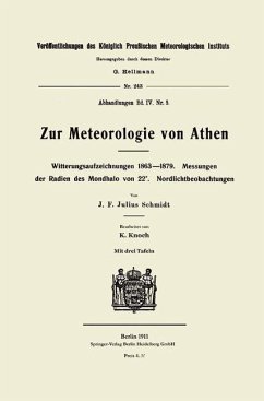 Zur Meteorologie von Athen (eBook, PDF) - Schmidt, Johann Friedrich Julius; Knoch, Karl