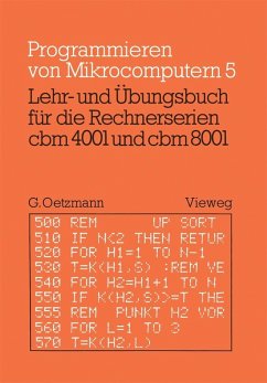 Lehr- und Übungsbuch für die Rechnerserien cbm 4001 und cbm 8001 (eBook, PDF) - Oetzmann, Gerhard