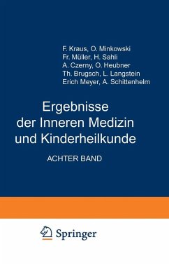 Ergebnisse der Inneren Medizin und Kinderheilkunde (eBook, PDF) - Langstein, L.; Meyer, Erich; Schittenhelm, A.; Brugsch, Th.