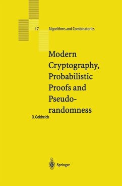 Modern Cryptography, Probabilistic Proofs and Pseudorandomness (eBook, PDF) - Goldreich, Oded